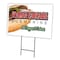 Signmission Italian Sausage Sub Yard & Stake outdoor plastic coroplast window, C-1824-DS-Italian Sausage Sub C-1824-DS-Italian Sausage Sub - alternate 1